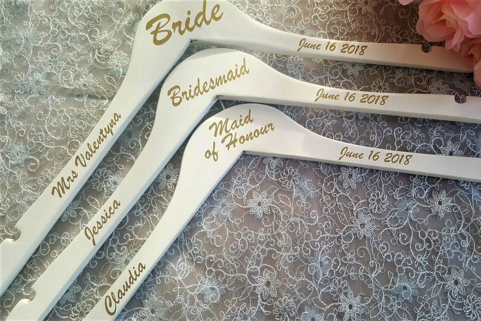 Customizable Bride Hangers