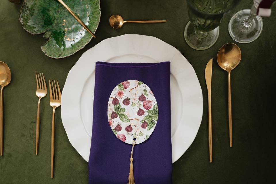 Beaux & Bloom green and purple