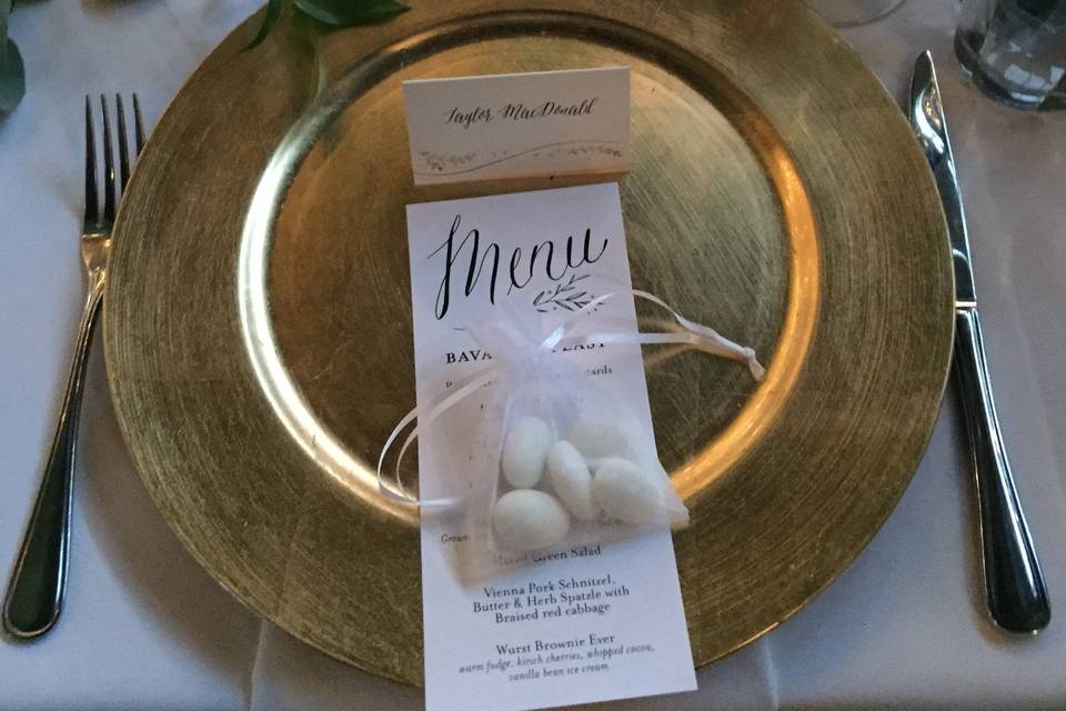 Wedding Placesetting