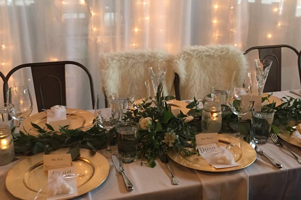 Reception Tablescape