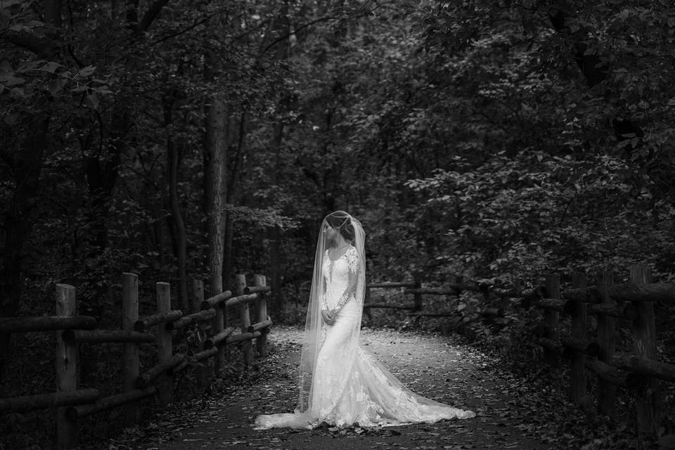 Bridal Black and White