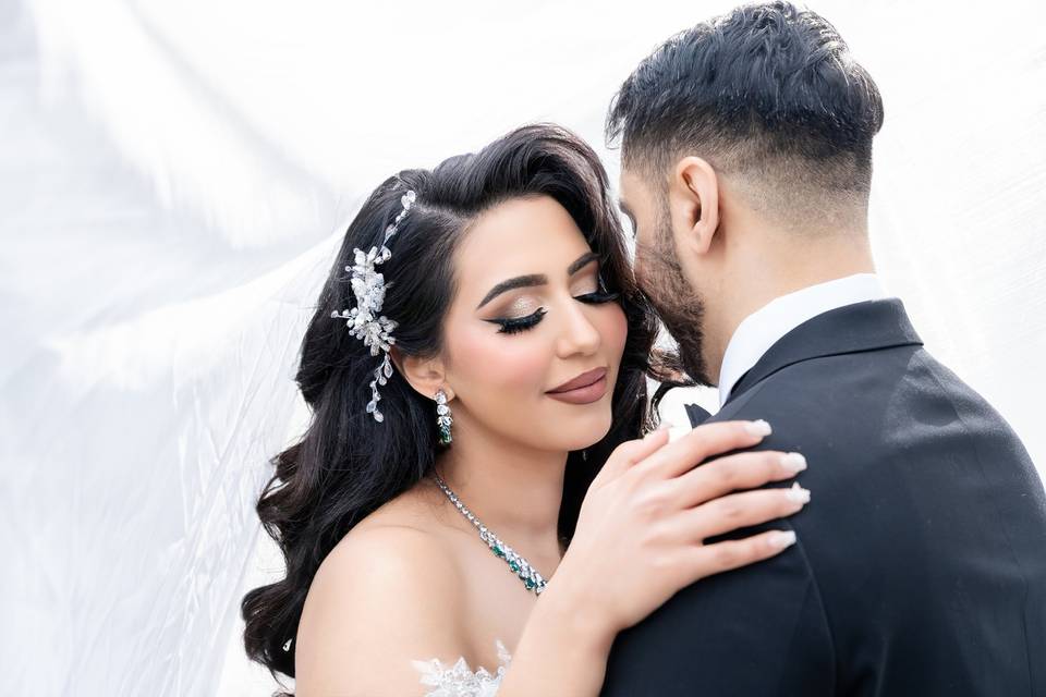Wedding makeup & hair