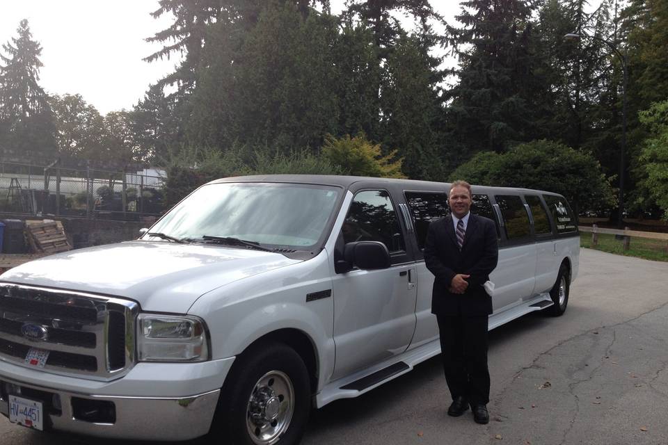 Carl with limo