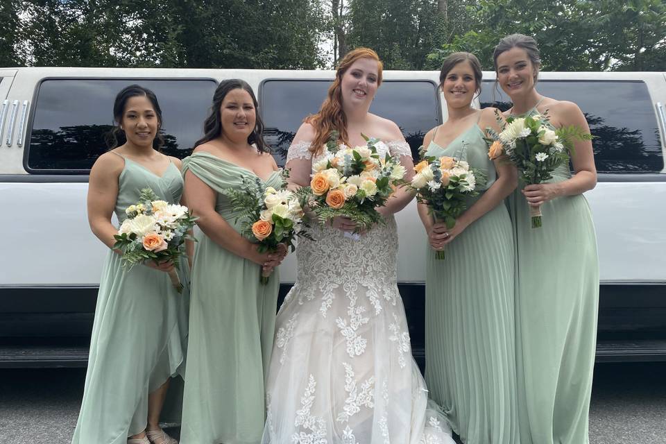 Bride with Bridesmaids