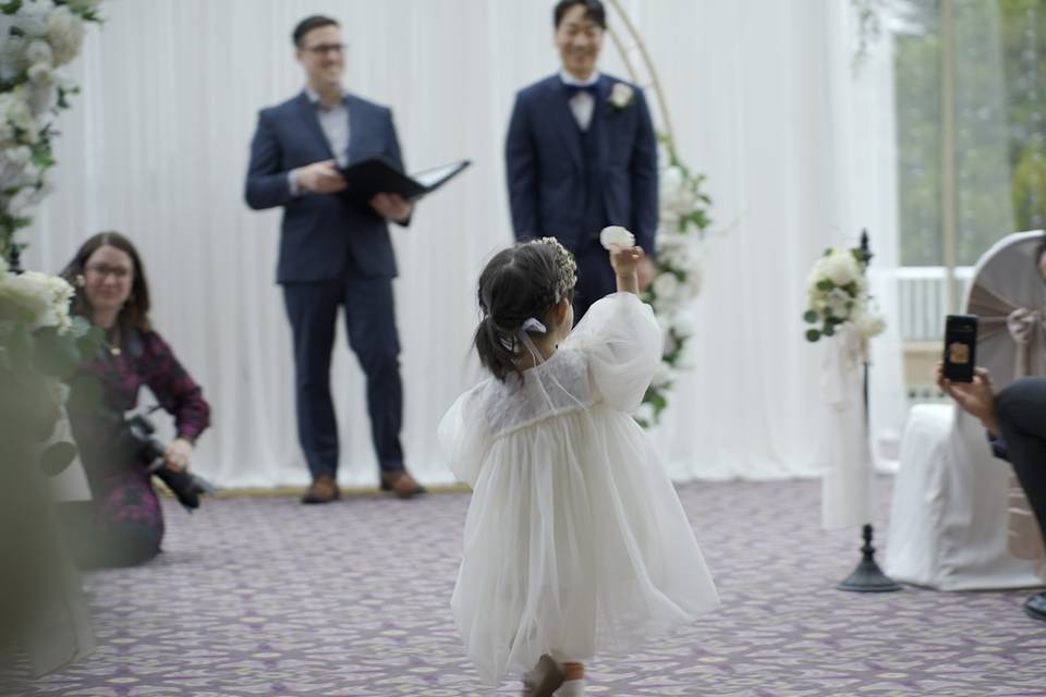 Up the aisle