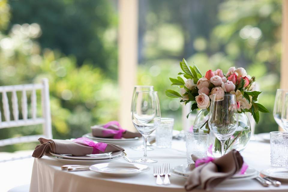 Close up of centerpiece