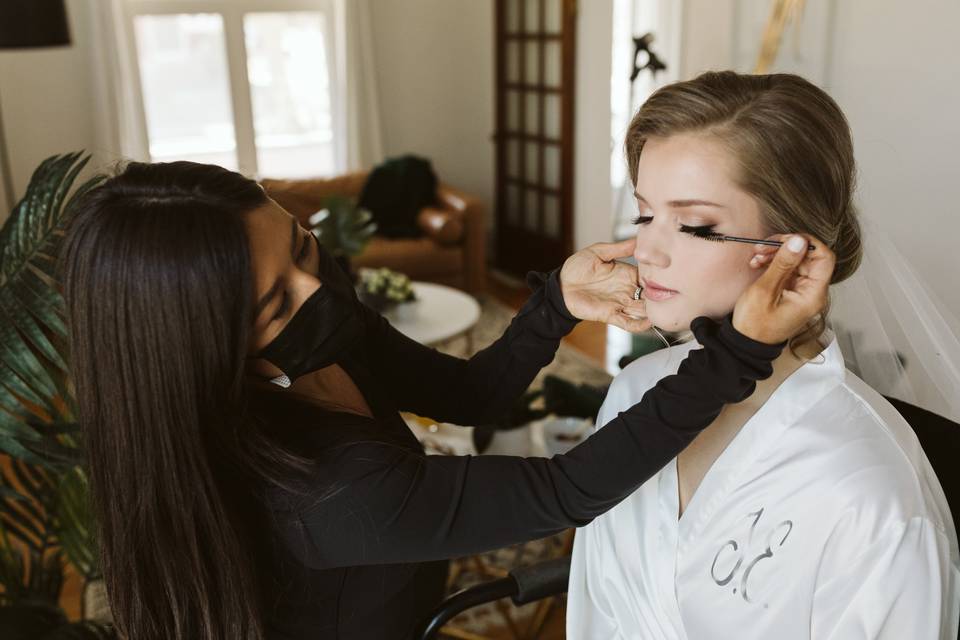 Beautiful makeup and hair