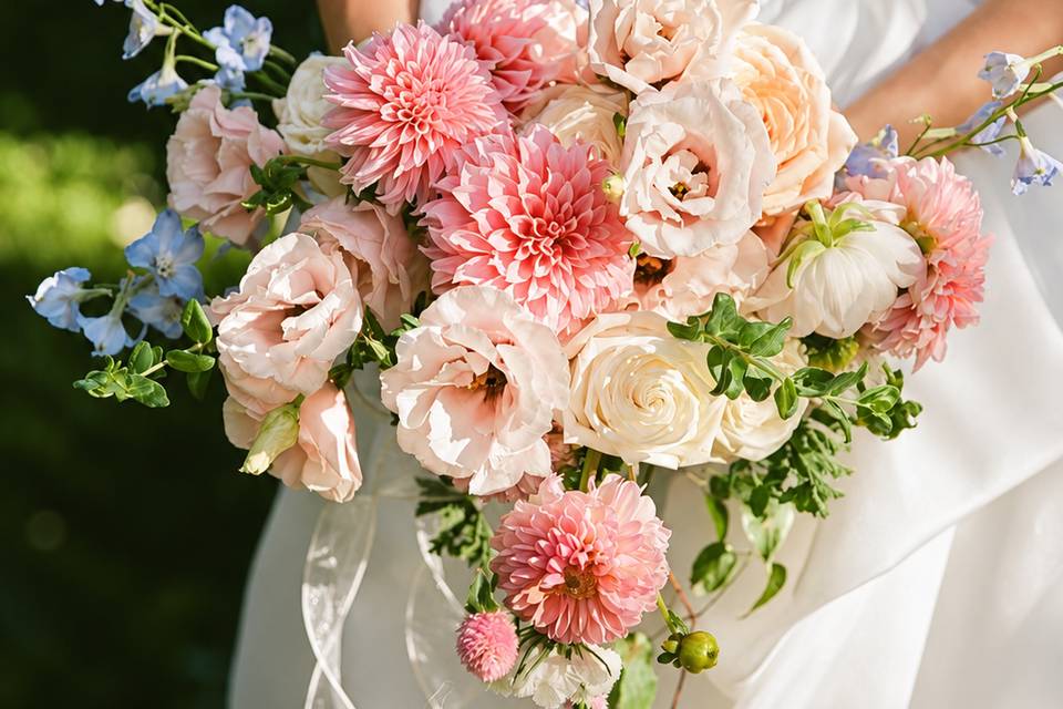Romantic Pastel Bridal Bouquet