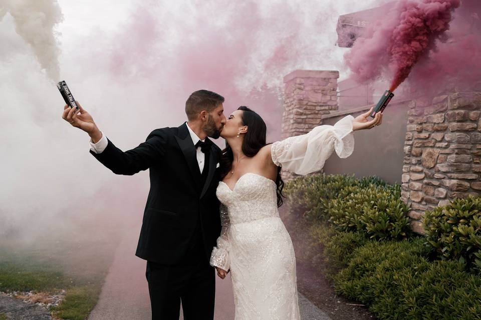 Smoke bombs a big hit!