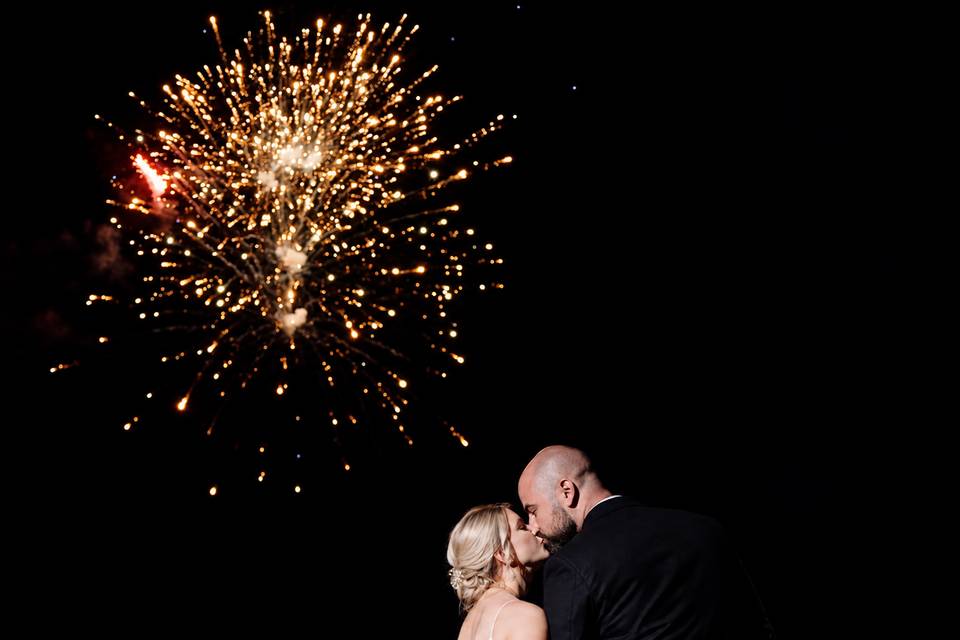 A Kiss Beneath the Fireworks