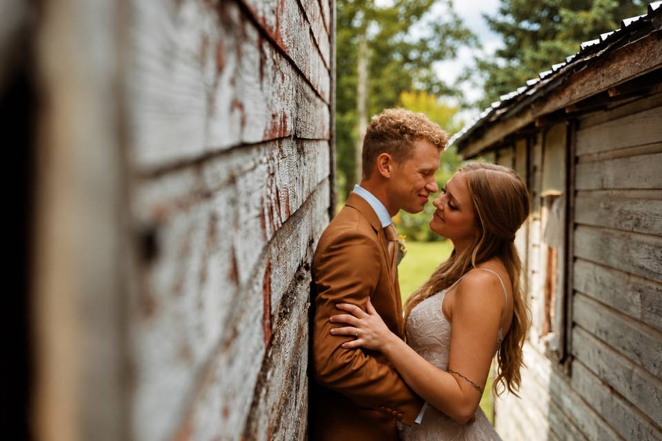 Rustic Wedding Portrait