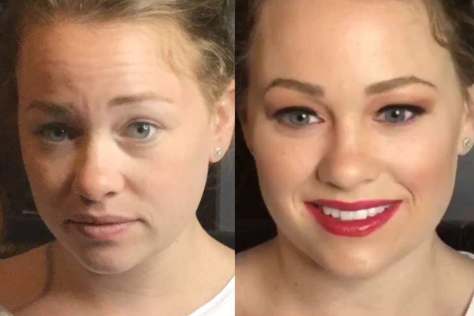 Before and after beauty by me