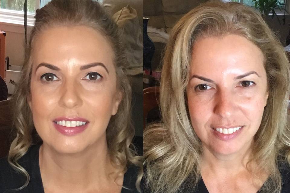 Before and after beauty