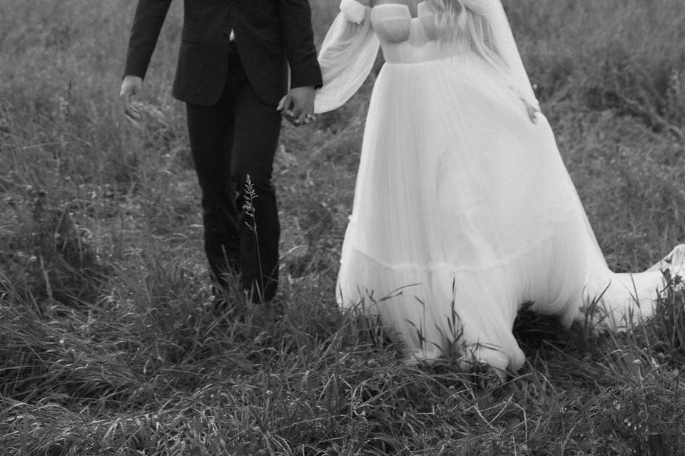 Photo op in the hay field