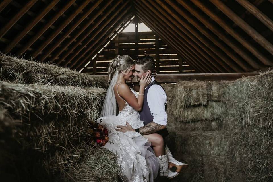 Photo op in the heritage barn