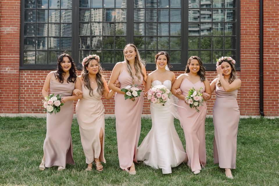 Bridal party bouquets