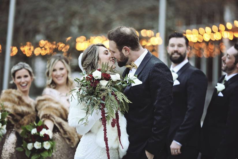 Floral arch garden style