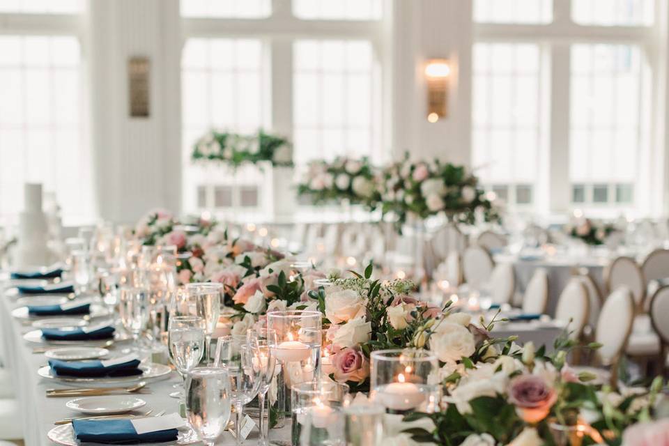 Headtable flowers