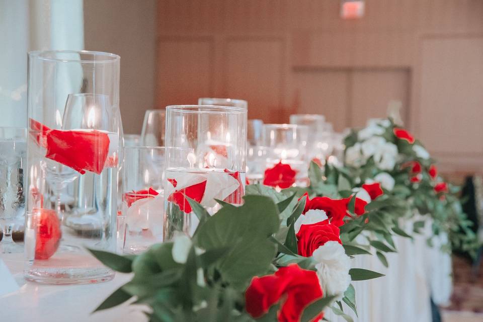 Headtable flowers