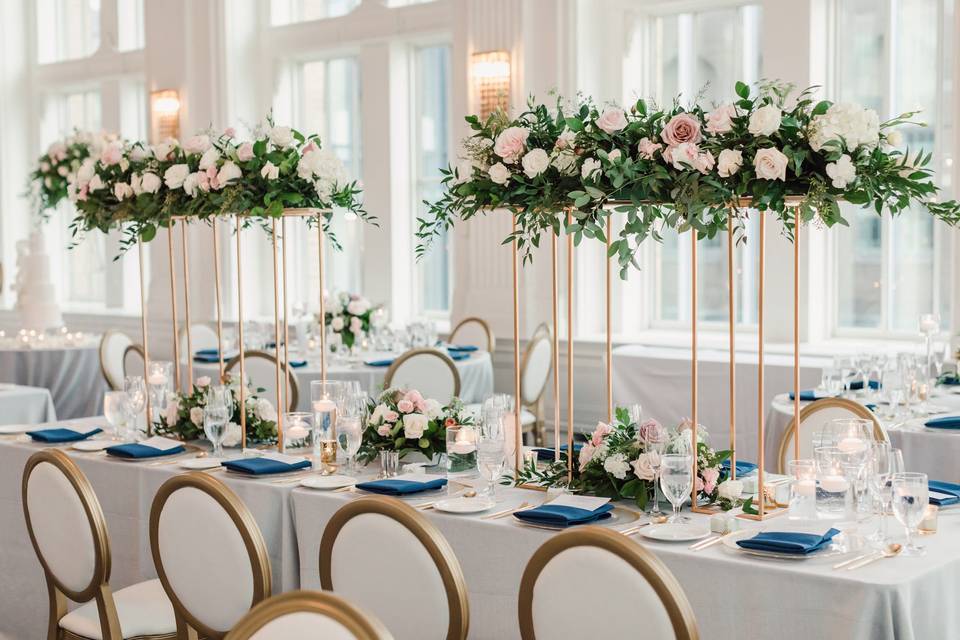 High & low centrepieces