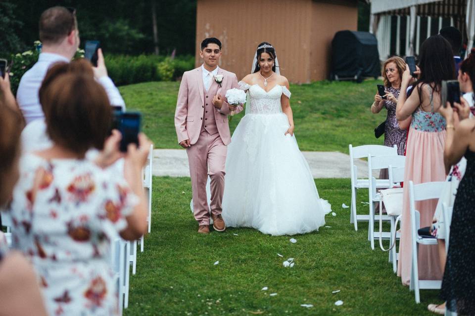 Walking down the aisle