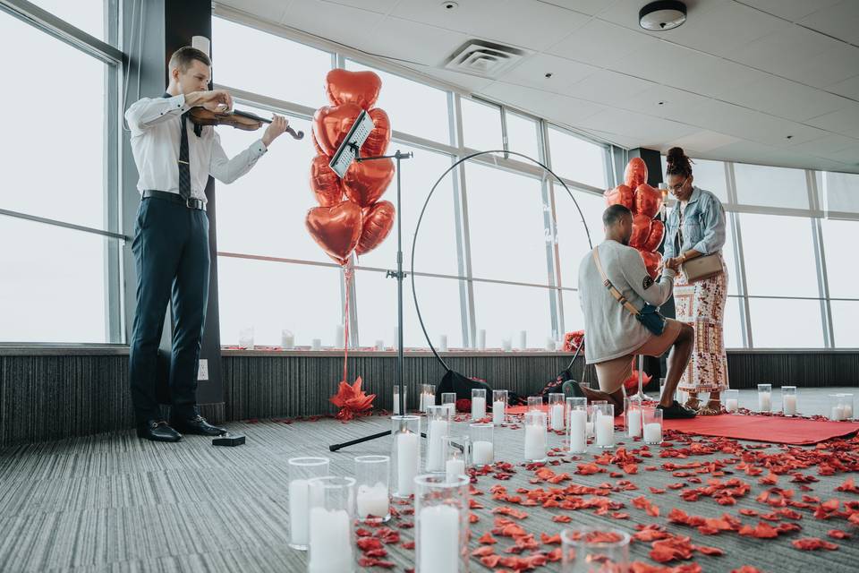 Proposal at The Tower Hotel