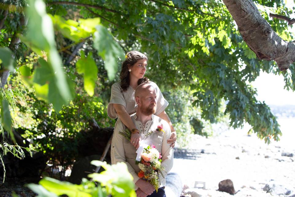 Couple in the trees