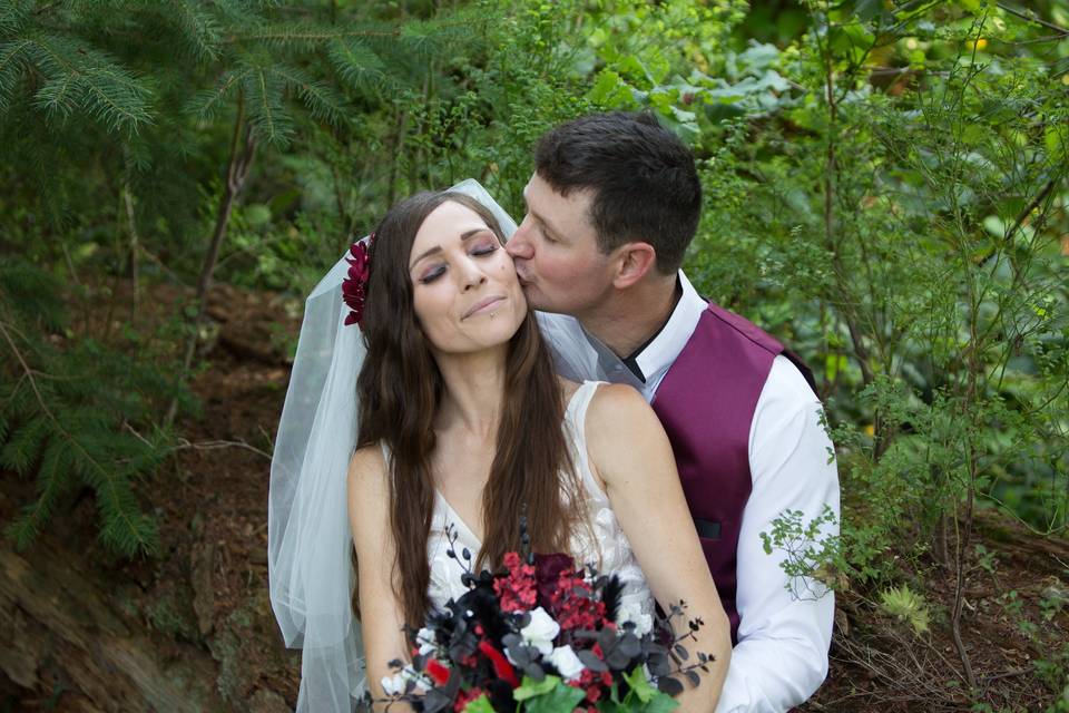 Cheek kiss