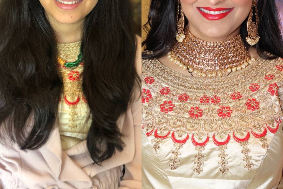 Before/after Indian Bridal