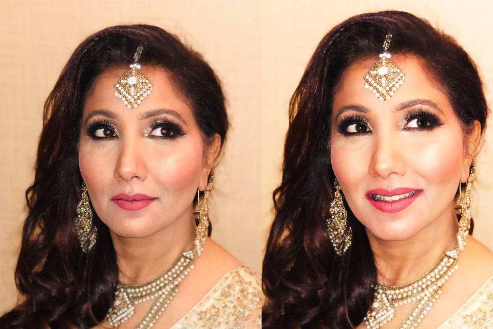 Indian Bridal hair and makeup