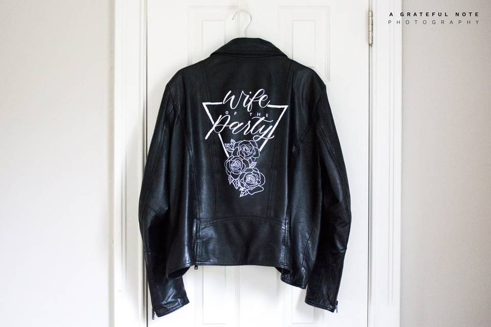 Custom wedding jacket