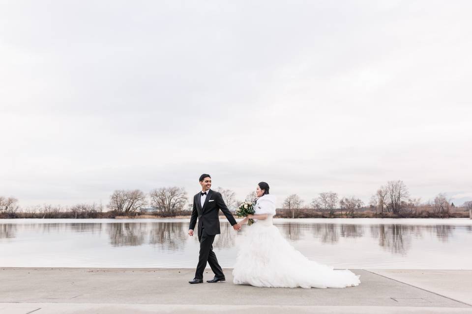 Waterfront wedding