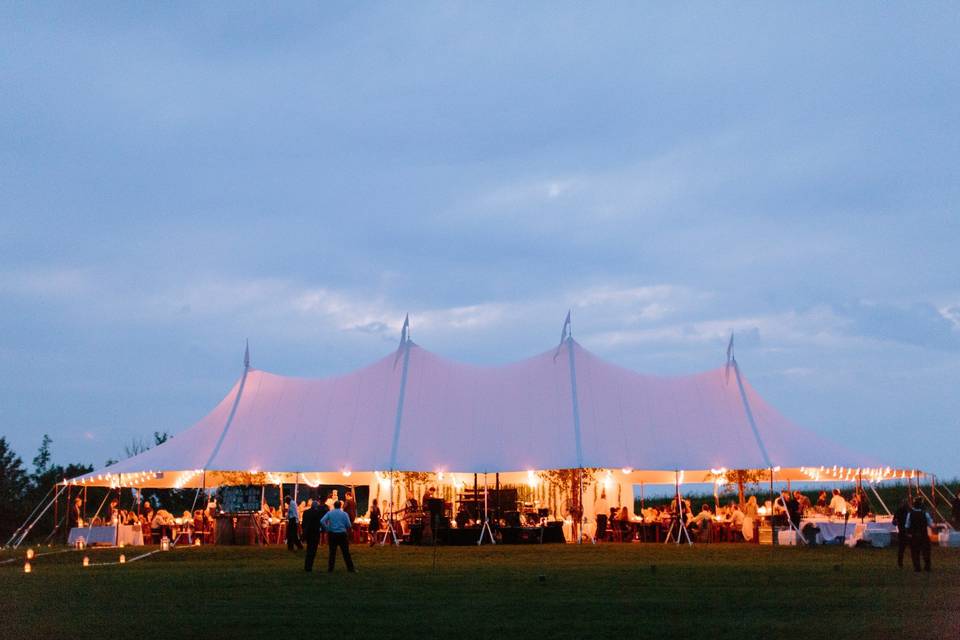 Tented reception