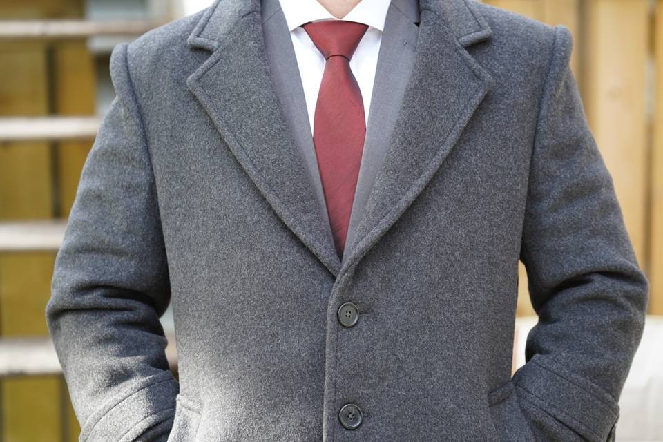 Custom cashmere overcoat
