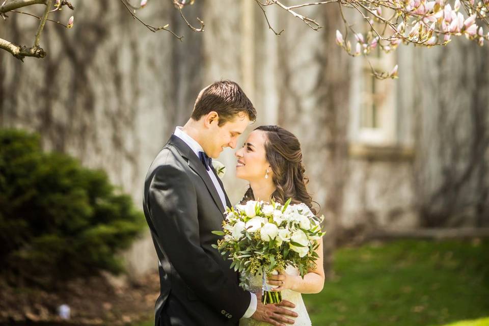 Standing under the magnolia tree