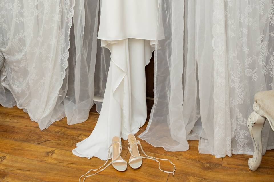 Hanging Wedding Dress