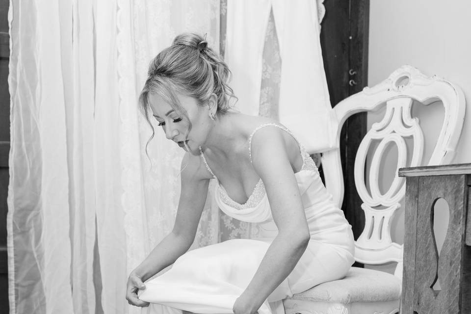 Bride Getting Ready