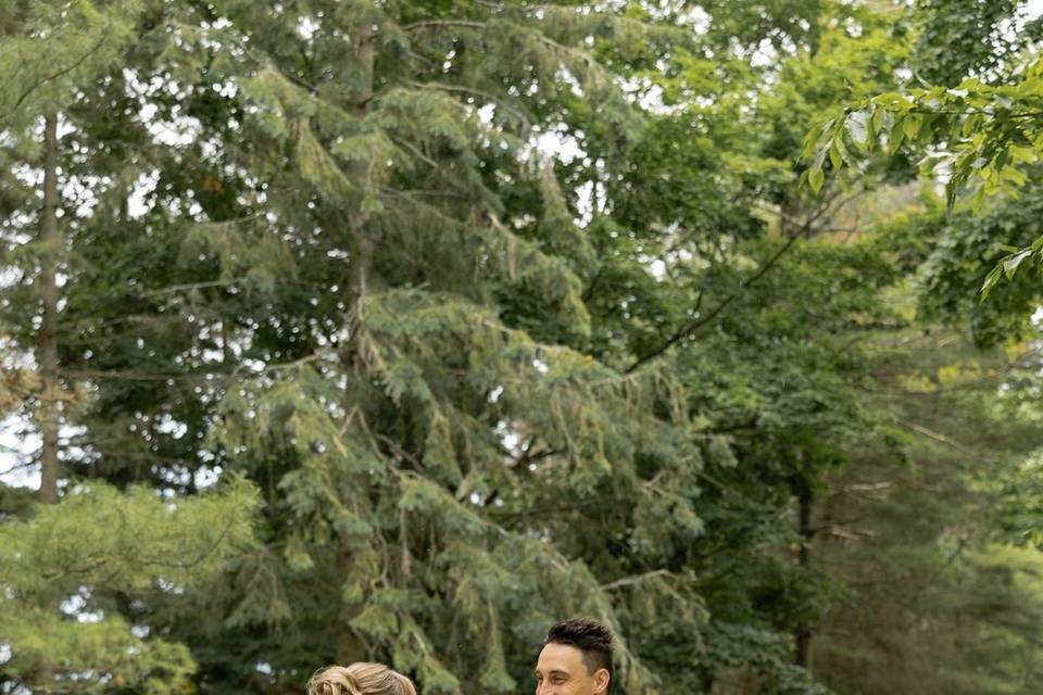 First Look with Groom