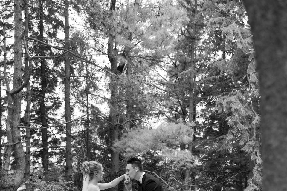 First Look with Groom