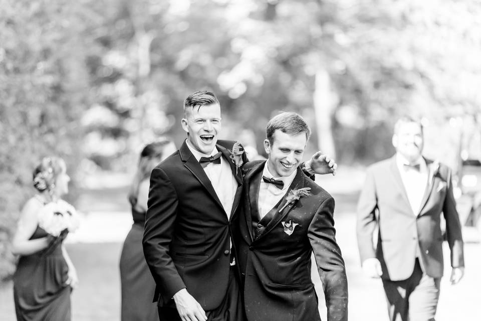 Groom and his best man