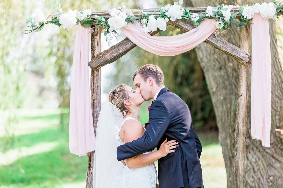 First dance on the patio