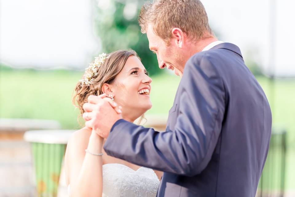 First dance on the patio