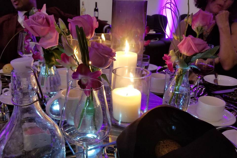 Pink and Purple Table Design