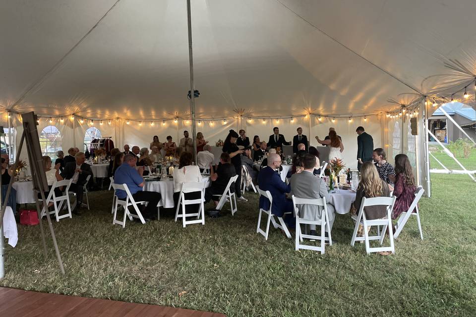 Backyard Wedding Reception