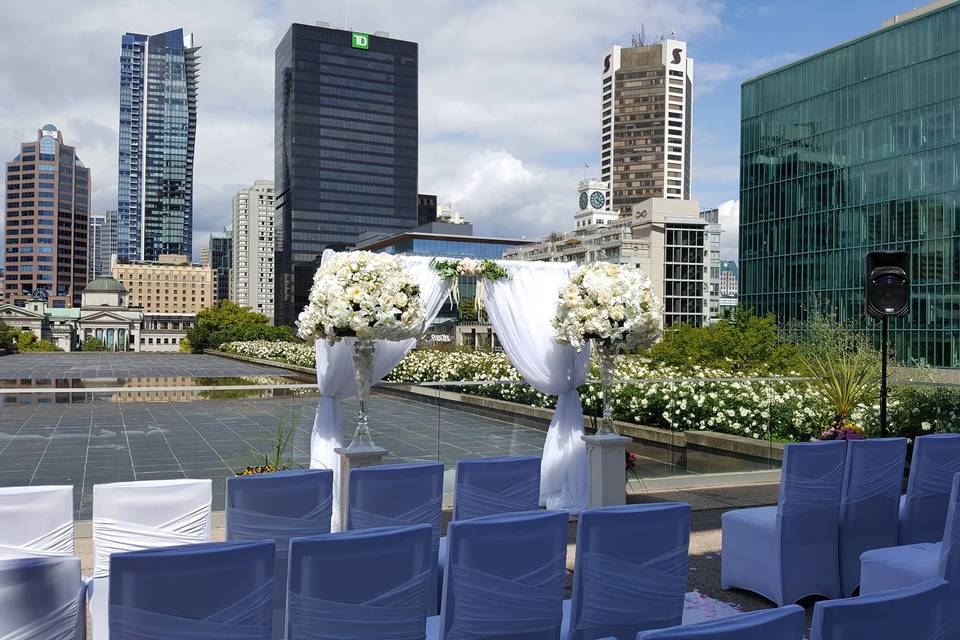 Rooftop wedding