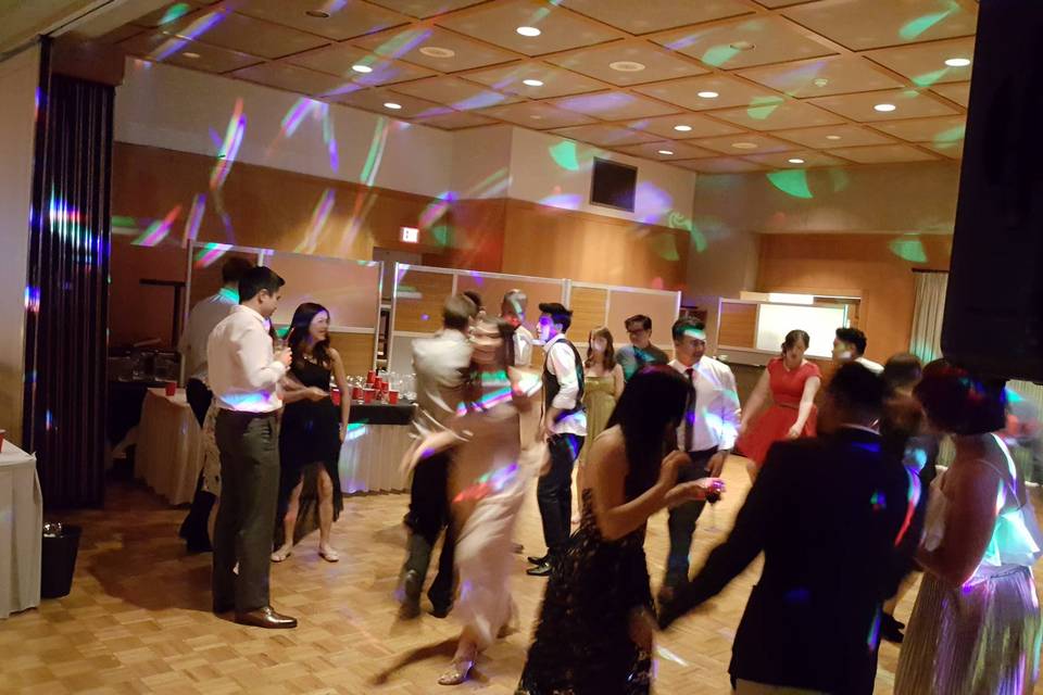 Guests dancing