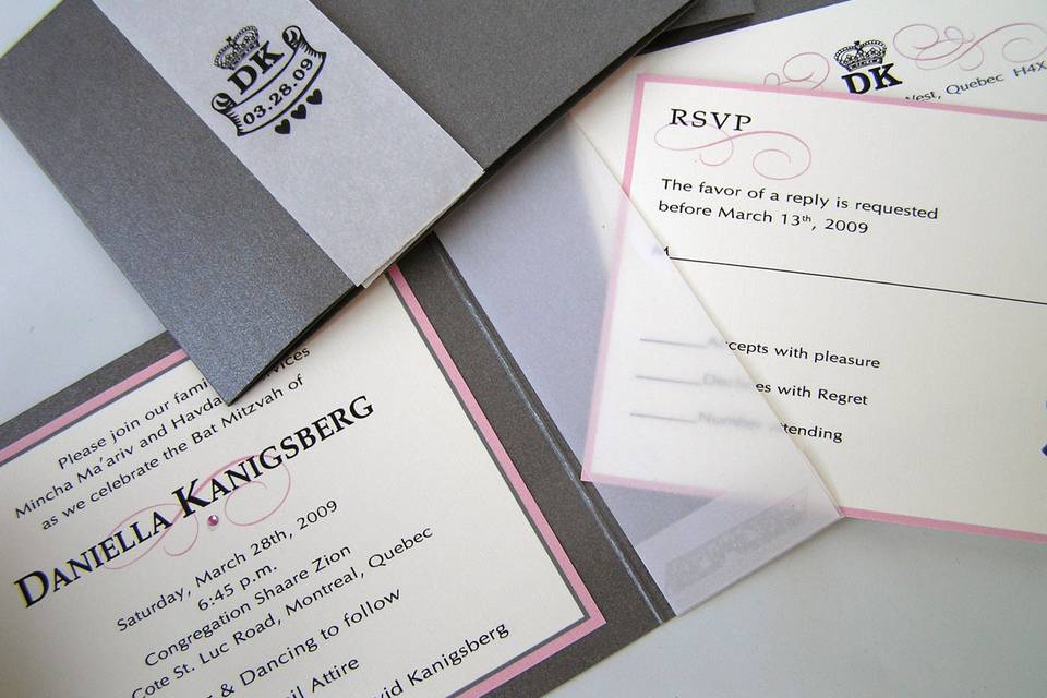 Montreal wedding invitations