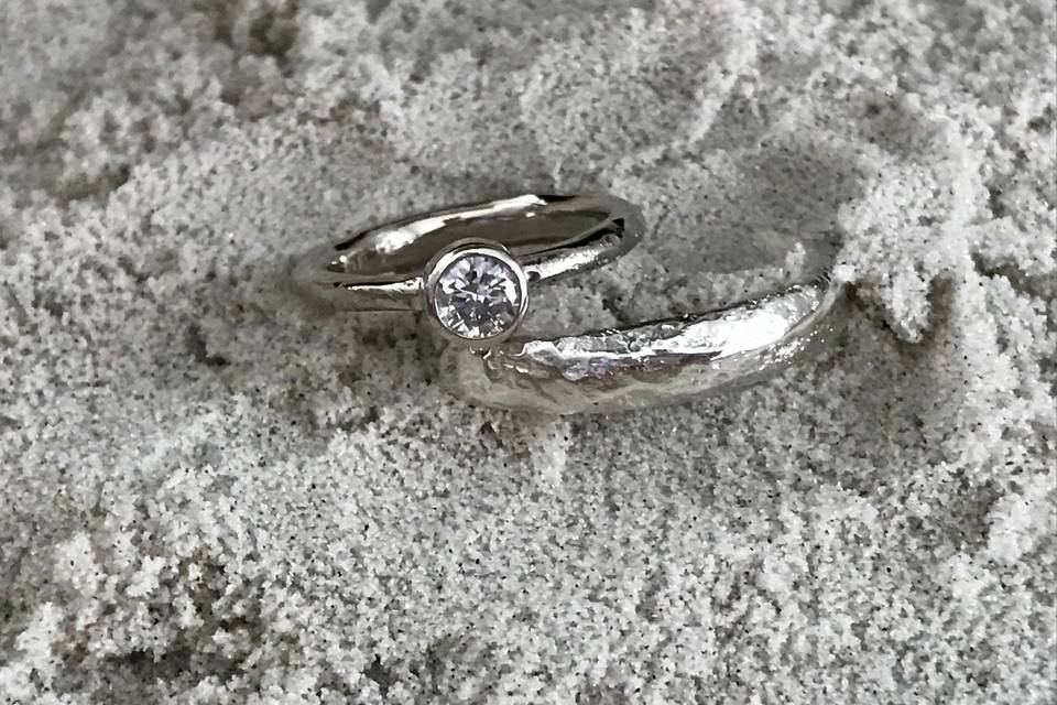 Silver in the sand