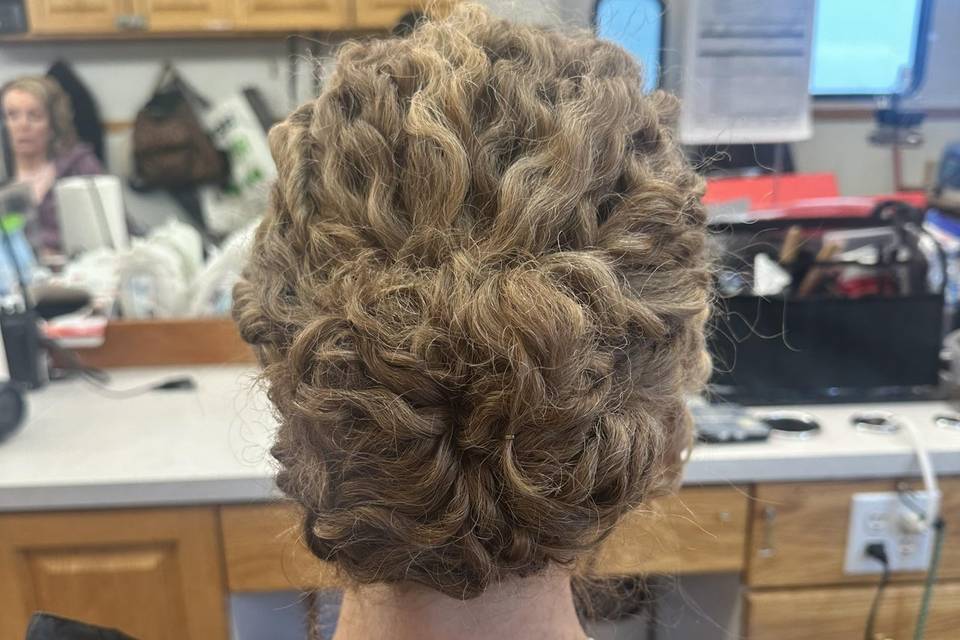 Stunning and intricate updo