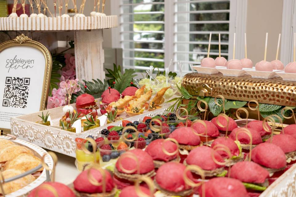 Bridal shower buffet